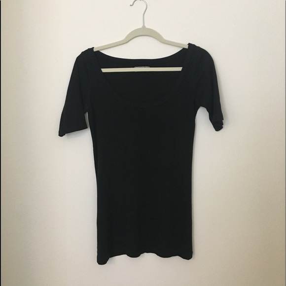 Michael Stars plain black t-shirt - Picture 1 of 3